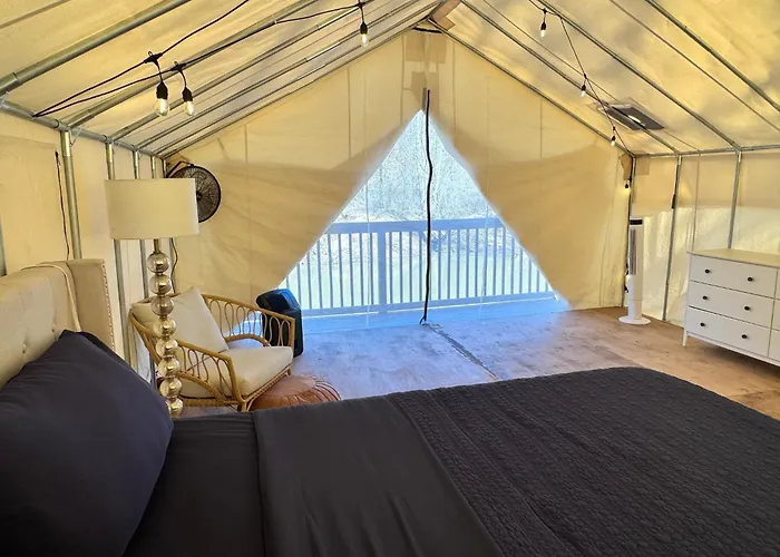 River Front Hallowed Horse Glamp Tent 2