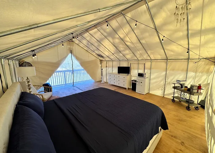 River Front Hallowed Horse Glamp Tent 2