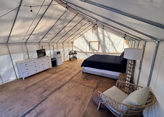 River Front Hallowed Horse Glamp Tent 2